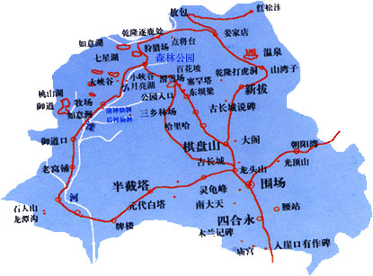 围场旅游线路图