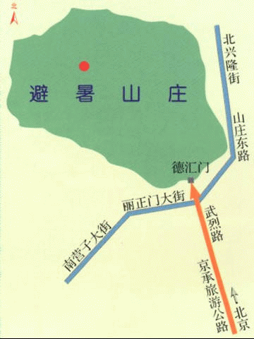 避暑山庄路线图