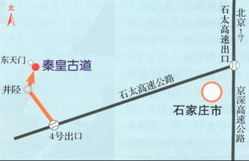 秦皇古道路线图